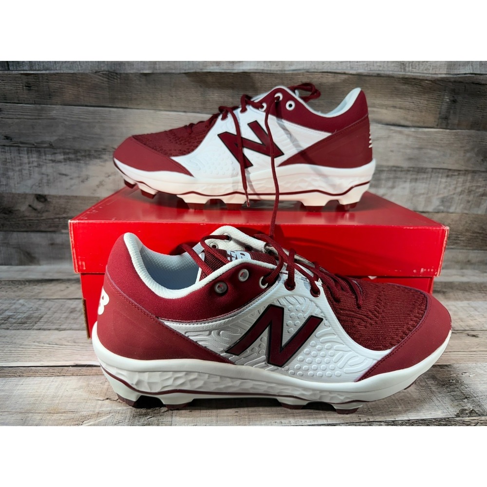 New Balance Fresh Foam 3000 V5 Molded Baseball Metal Cleats Size 16 Red